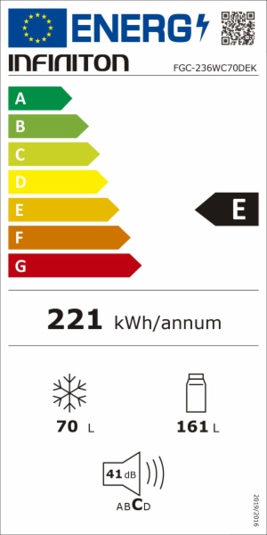 FRIGORIFICO COMBI INFINITON FGC-236WC70DEK